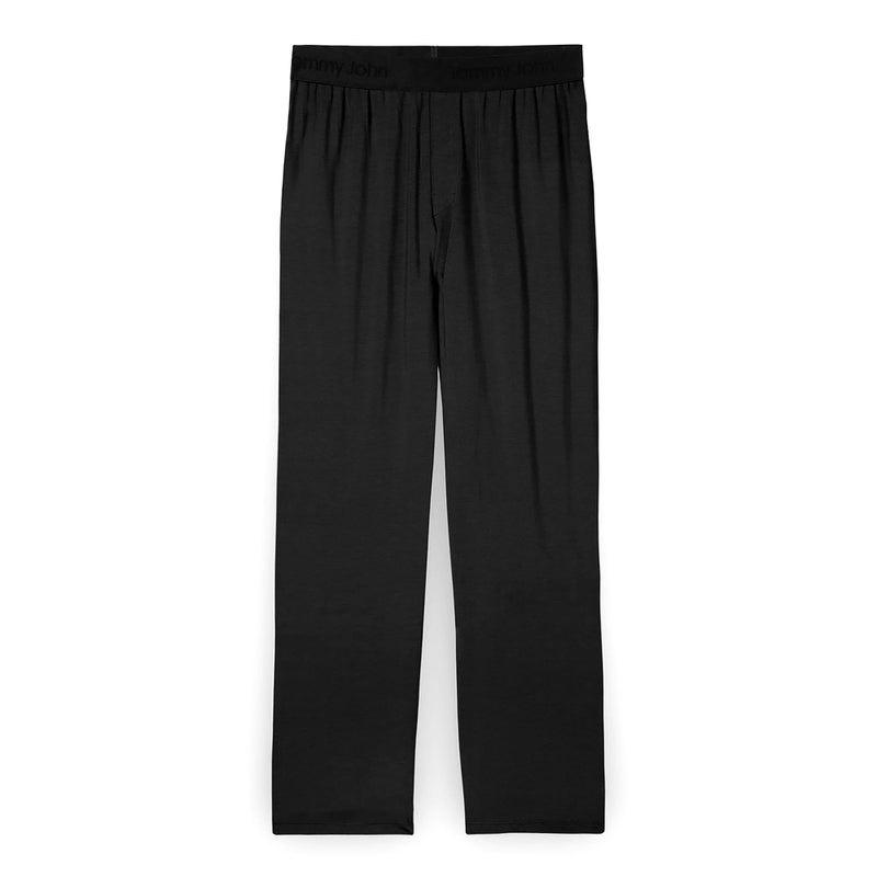 Tommy John Men's Second Skin Pajama Pants, Comfortable Soft with Pockets Sleepwear, Lounge, Yoga, Sweatpants, Elastic Band Bottoms (Black, Large) - Image 1